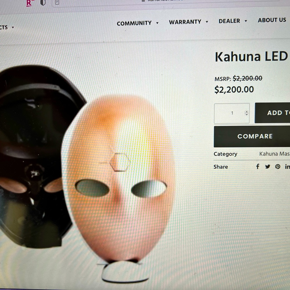 Kahuna LED mask